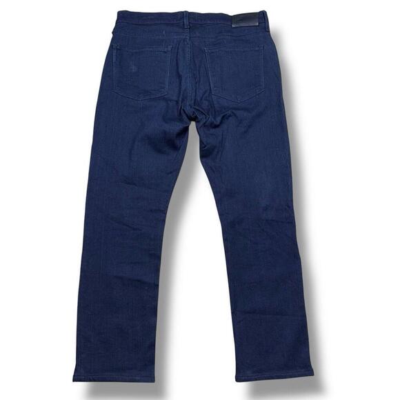 Paige Jeans Mens W33 Federal Dark Navy Slim Straight Stretch Preppy Denim Casual - Picture 2 of 9